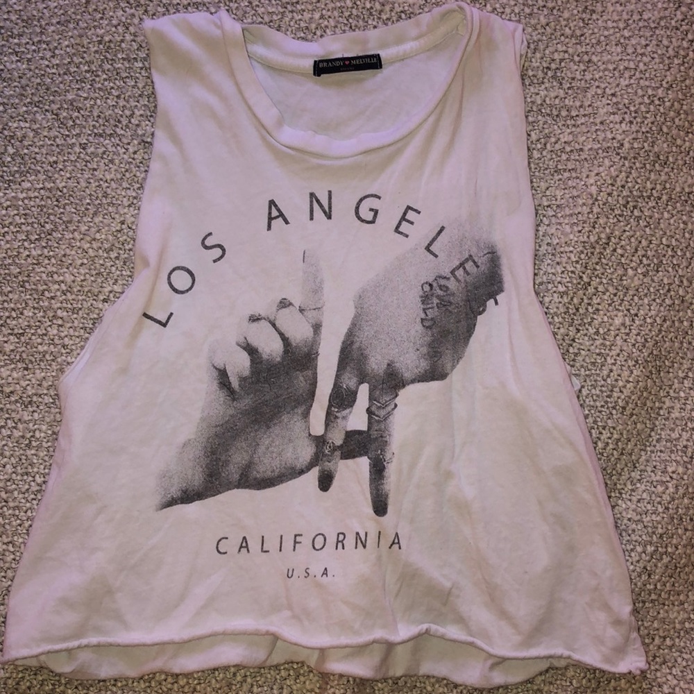 brandy melville LA muscle tank